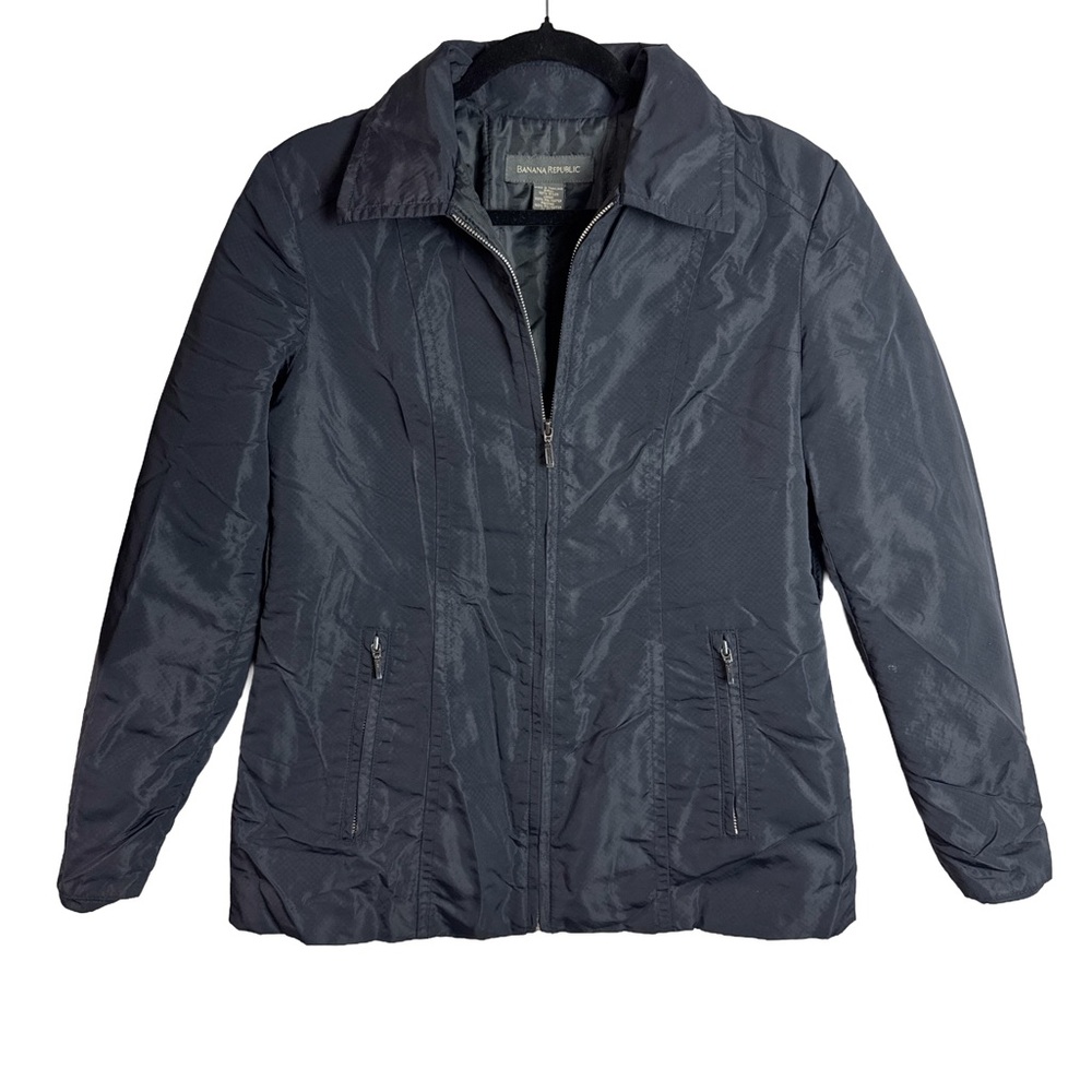 Classic Banana Republic Quilted Black Jacket